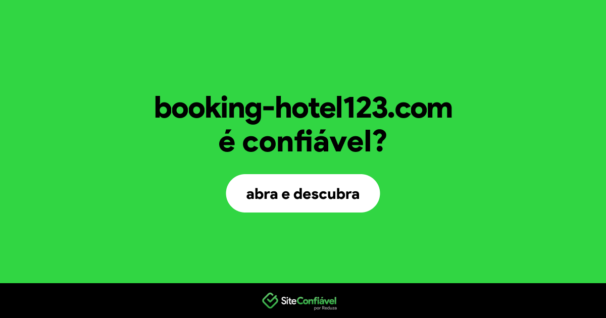 O site booking-hotel123.com é confiável?