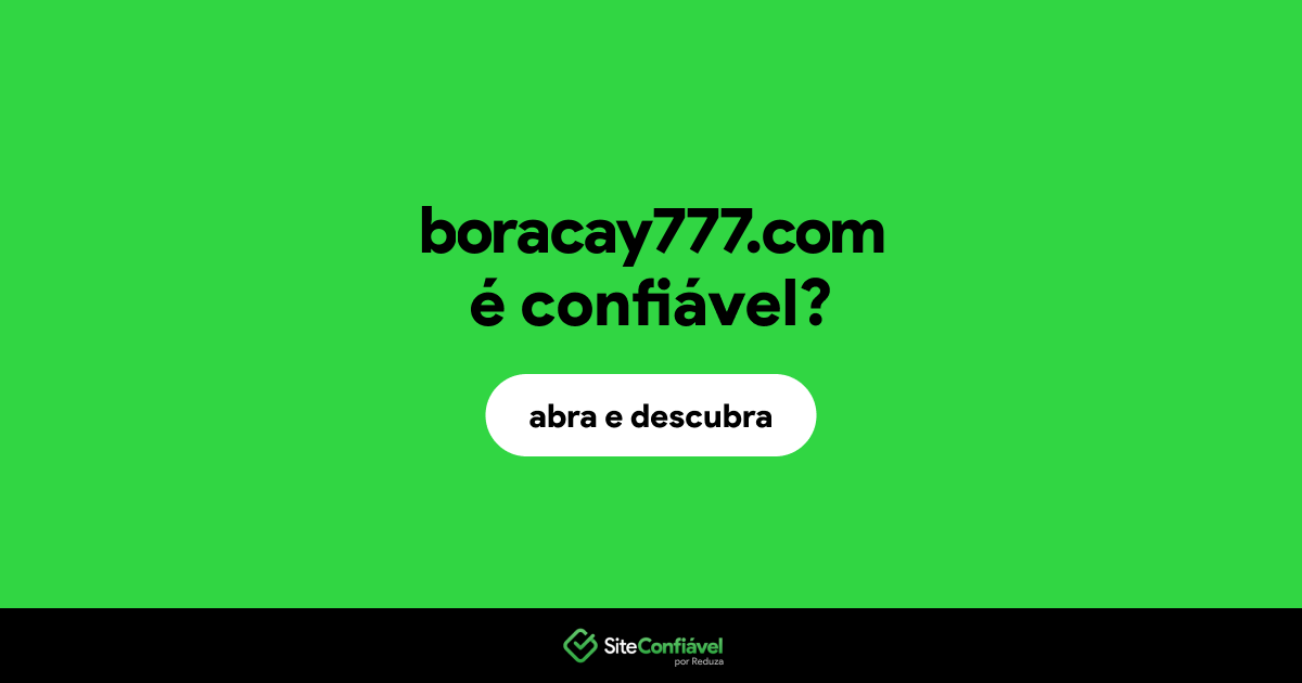 O site boracay777.com é confiável?
