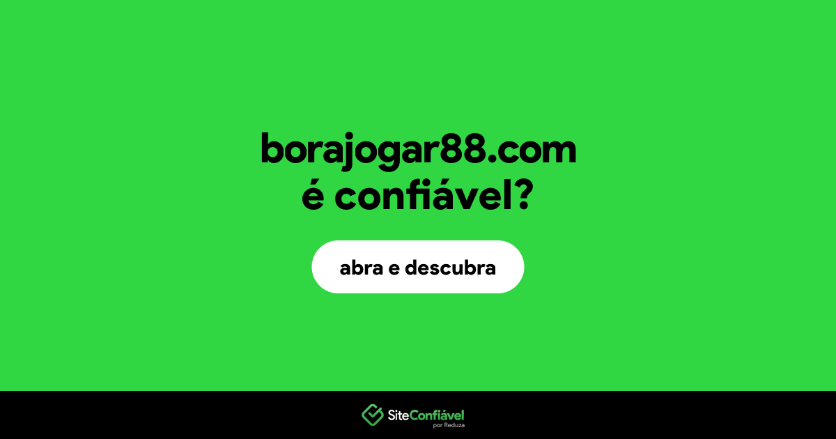 O site borajogar88.com é confiável?