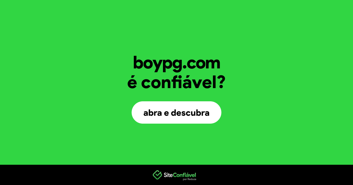 O site boypg.com é confiável?