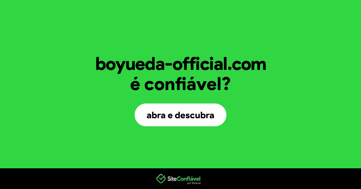 O site boyueda-official.com é confiável?