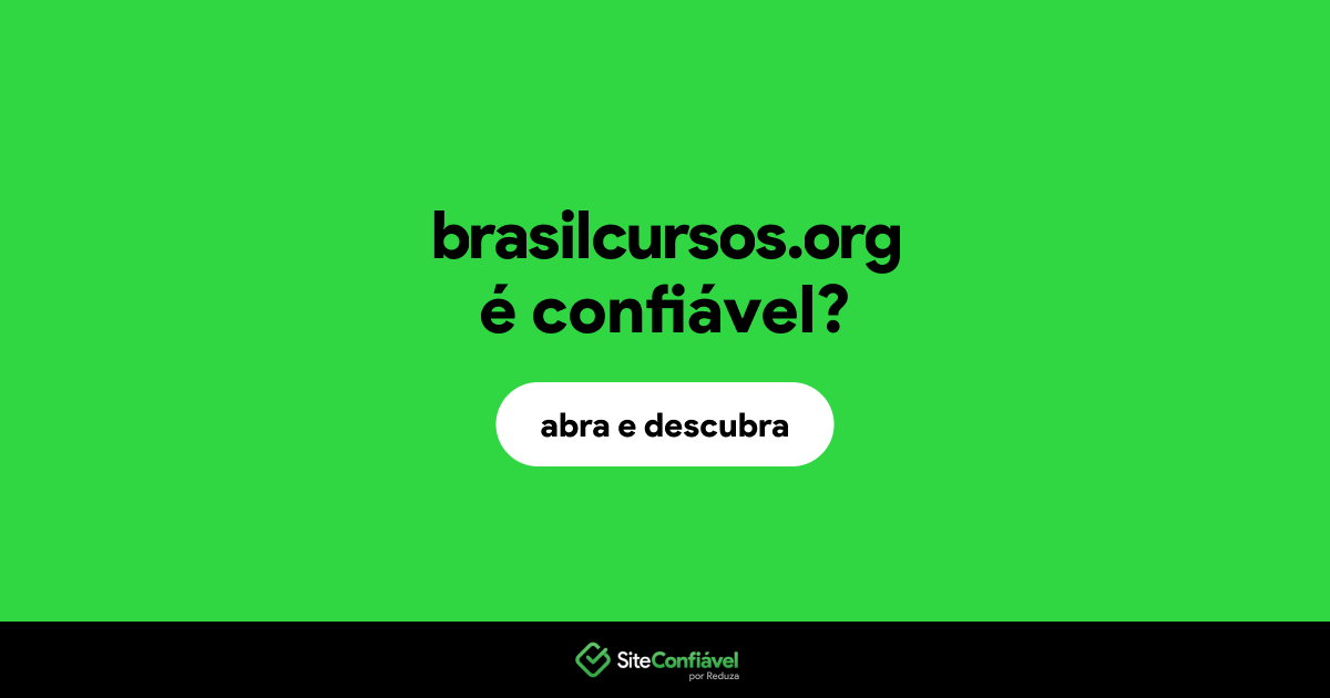 O site brasilcursos.org é confiável?