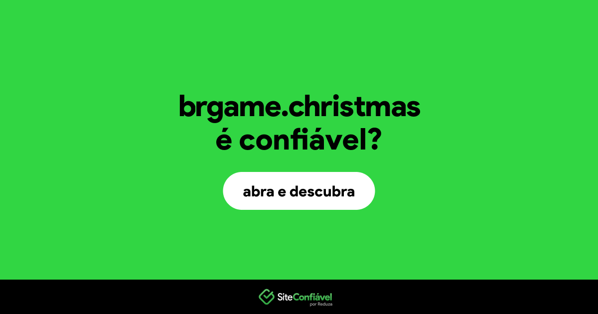 O site brgame.christmas é confiável?
