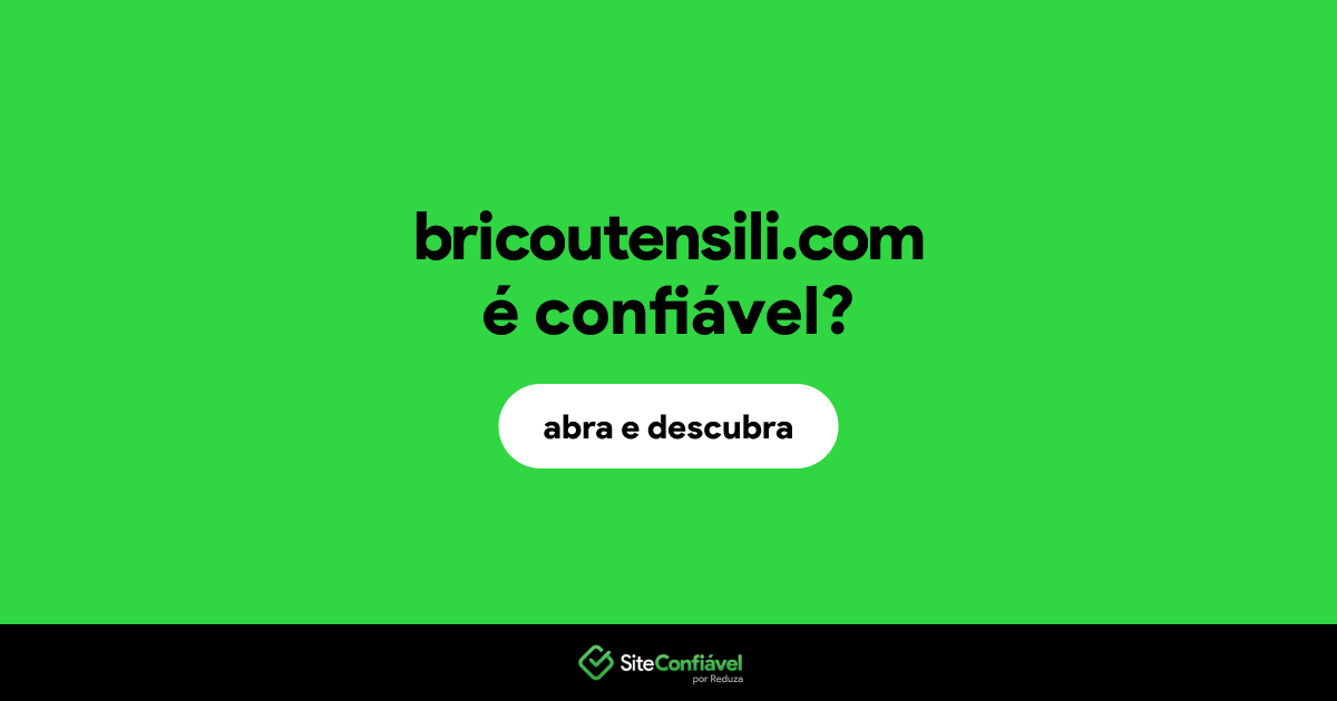 O site bricoutensili.com é confiável?