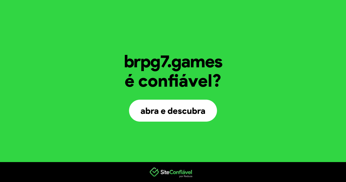 O site brpg7.games é confiável?