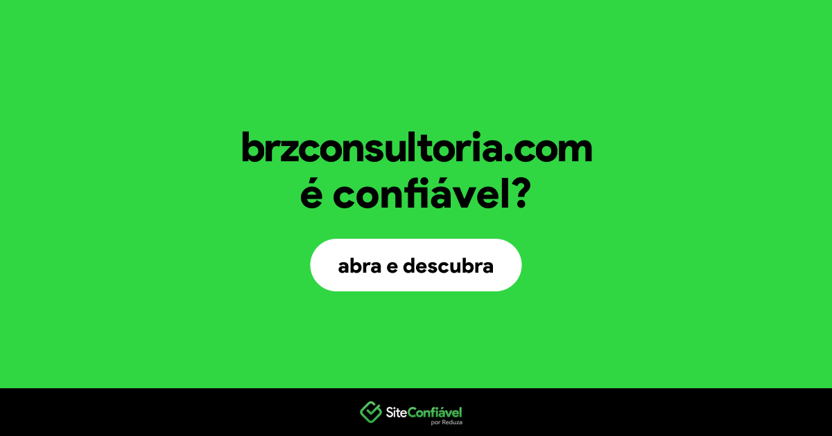 O site brzconsultoria.com é confiável?