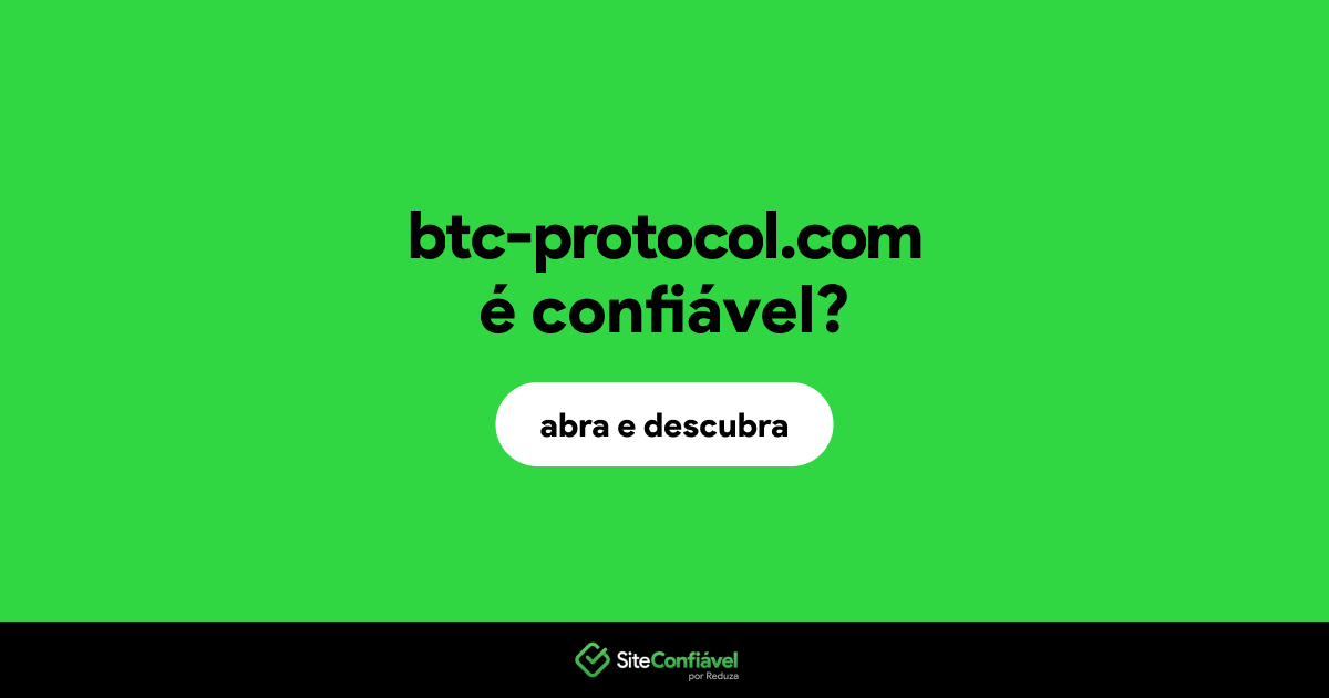 O site btc-protocol.com é confiável?