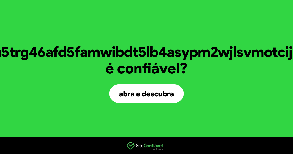 O site btcqzgkgnku5trg46afd5famwibdt5lb4asypm2wjlsvmotcijd3iyqd.onion é confiável?