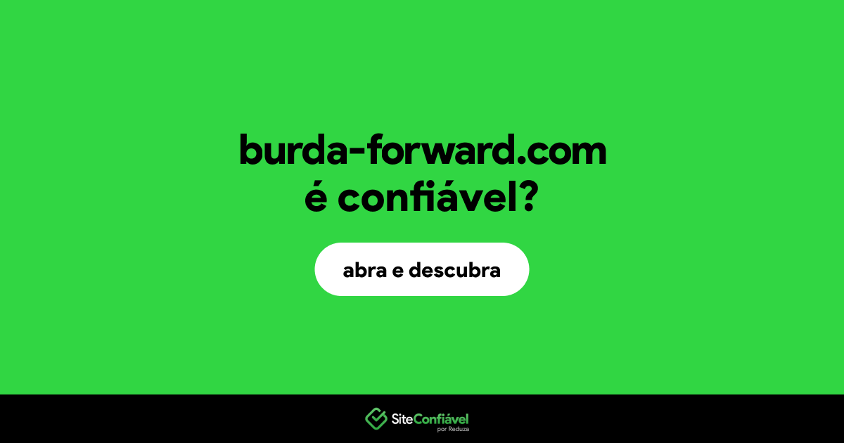 O site burda-forward.com é confiável?