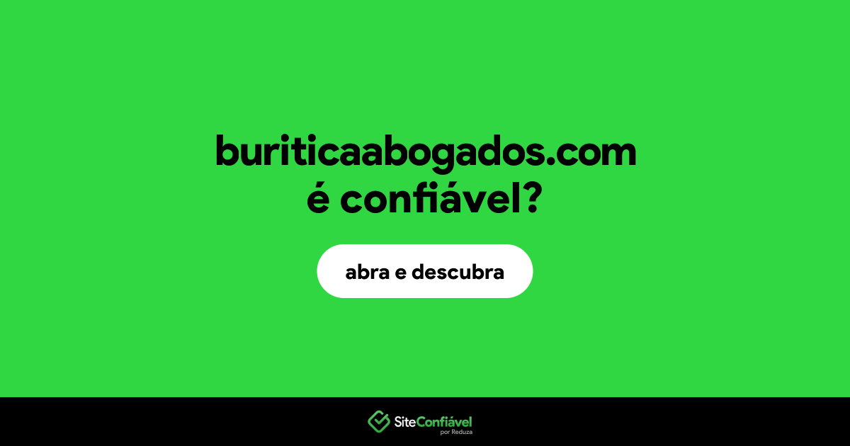 O site buriticaabogados.com é confiável?