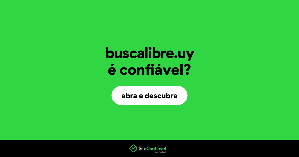 O site buscalibre.uy é confiável?