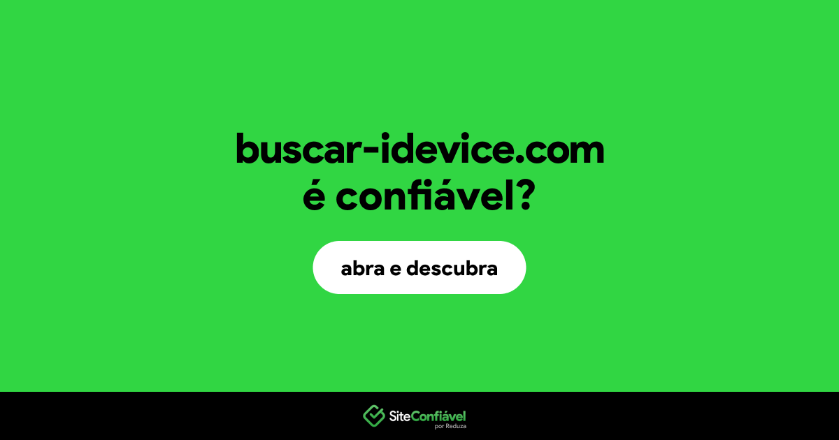 O site buscar-idevice.com é confiável?
