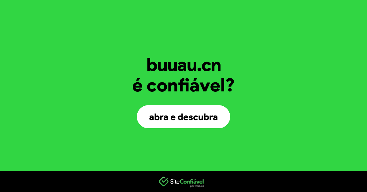 O site buuau.cn é confiável?