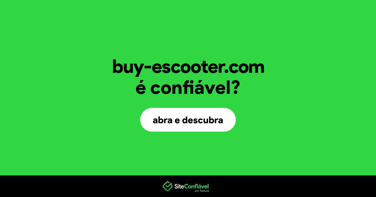 O site buy-escooter.com é confiável?