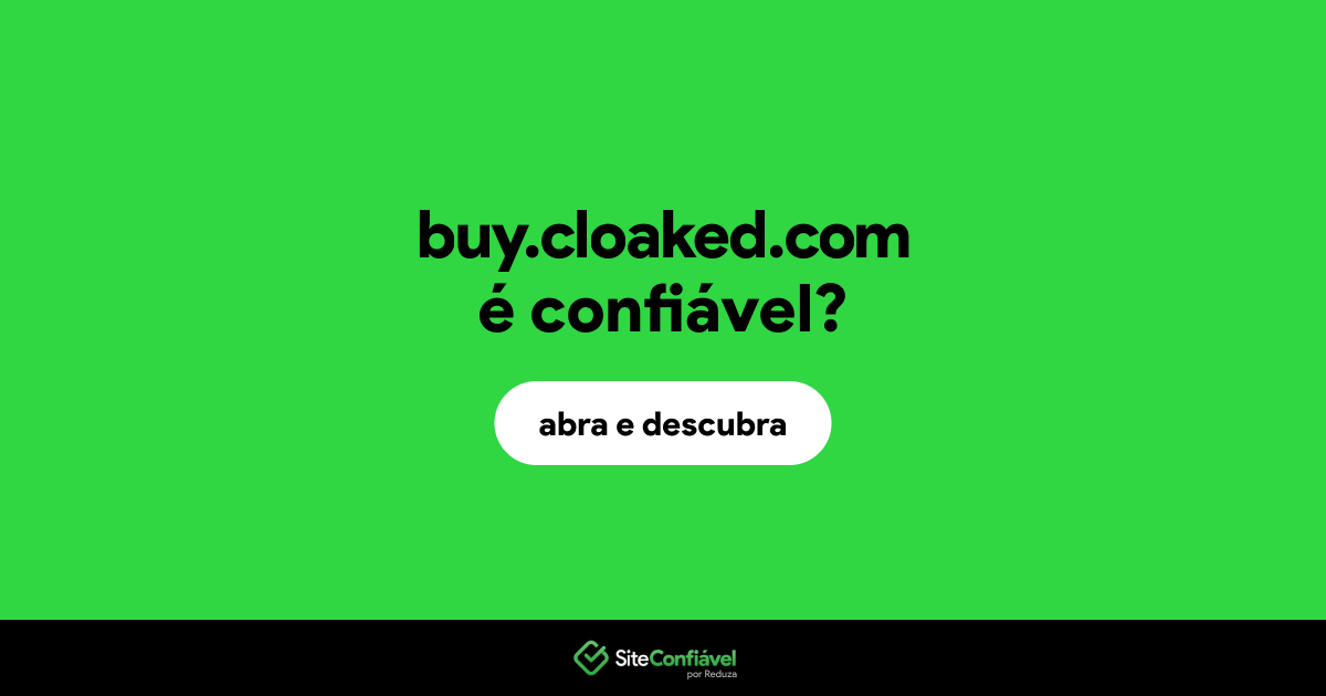 O site buy.cloaked.com é confiável?