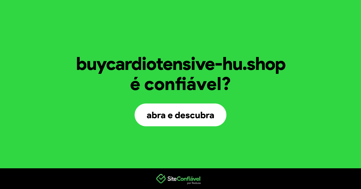 O site buycardiotensive-hu.shop é confiável?
