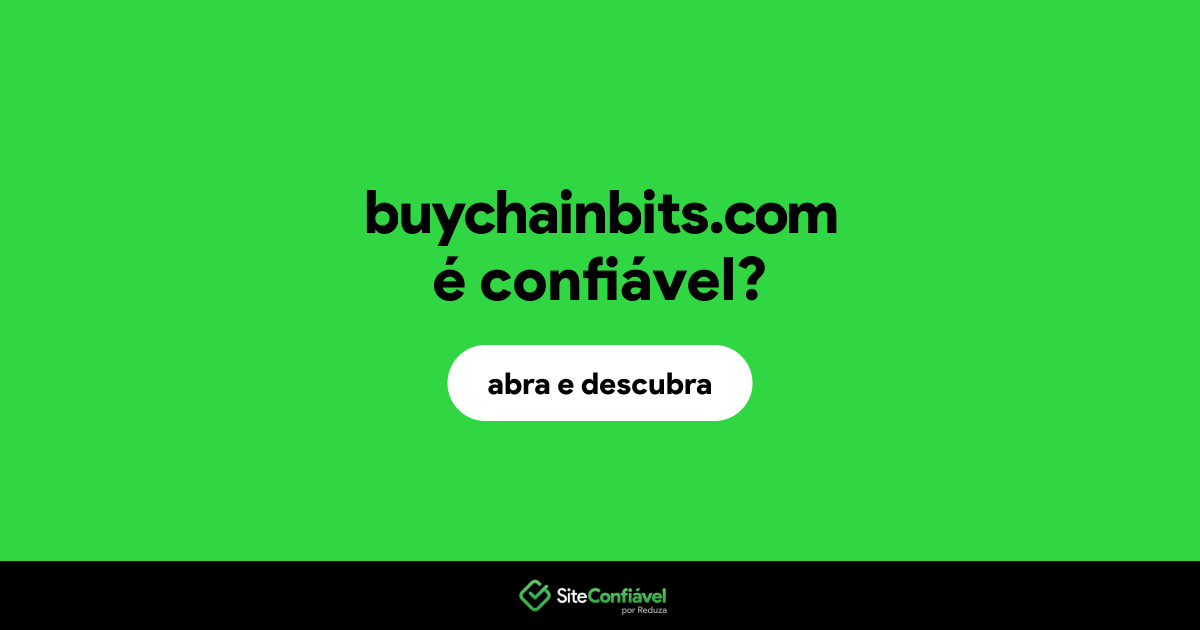 O site buychainbits.com é confiável?