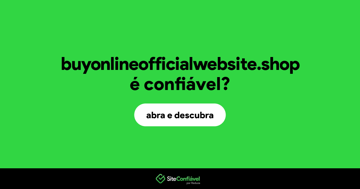 O site buyonlineofficialwebsite.shop é confiável?