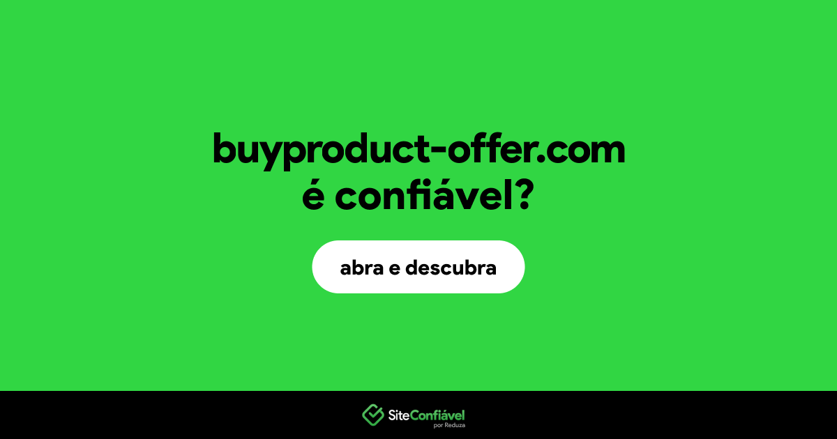 O site buyproduct-offer.com é confiável?