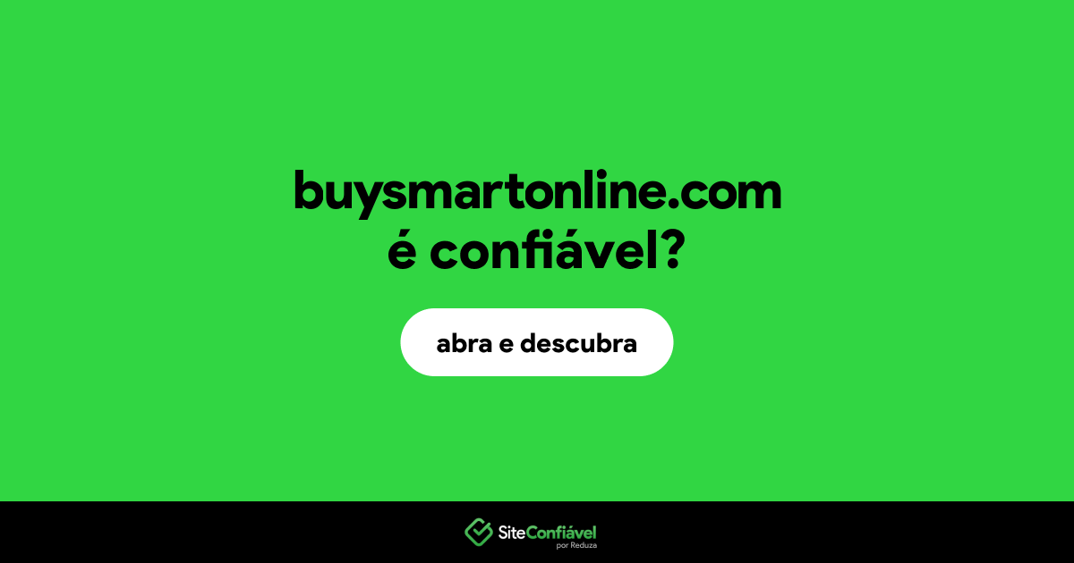 O site buysmartonline.com é confiável?