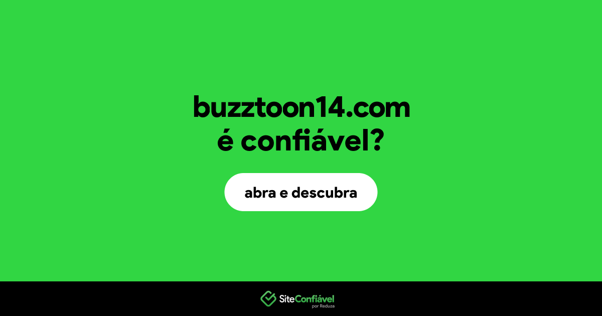O site buzztoon14.com é confiável?
