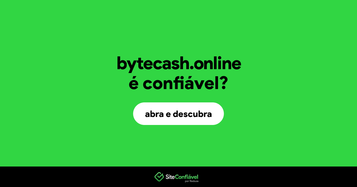 O site bytecash.online é confiável?