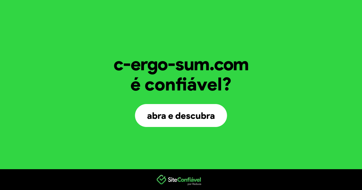 O site c-ergo-sum.com é confiável?
