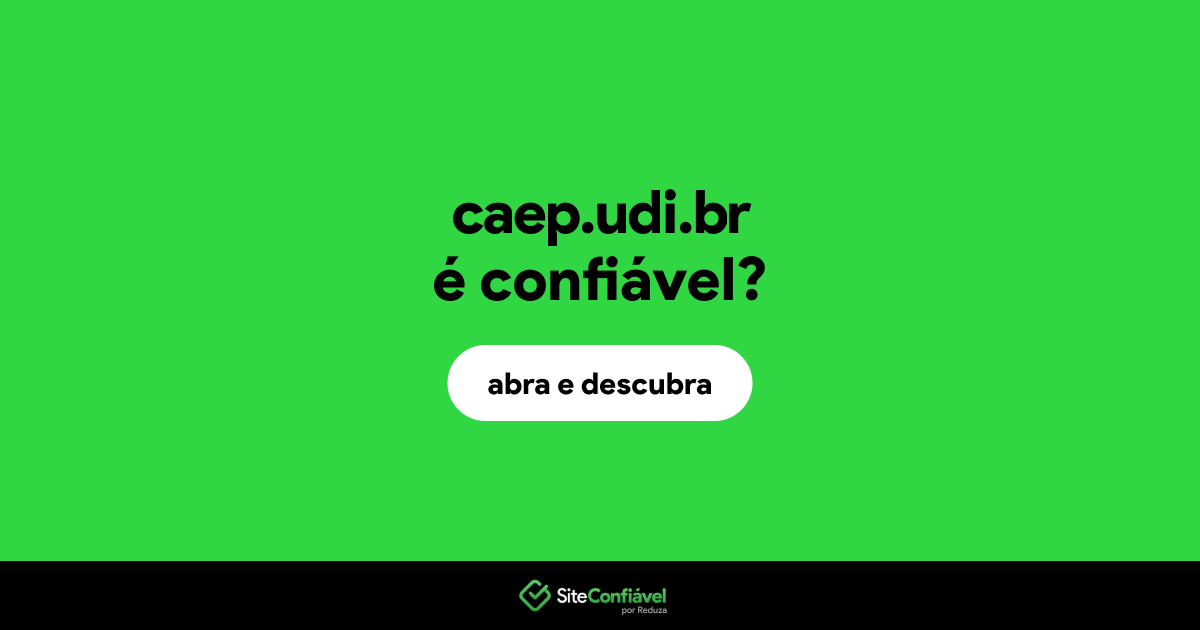 O site caep.udi.br é confiável?
