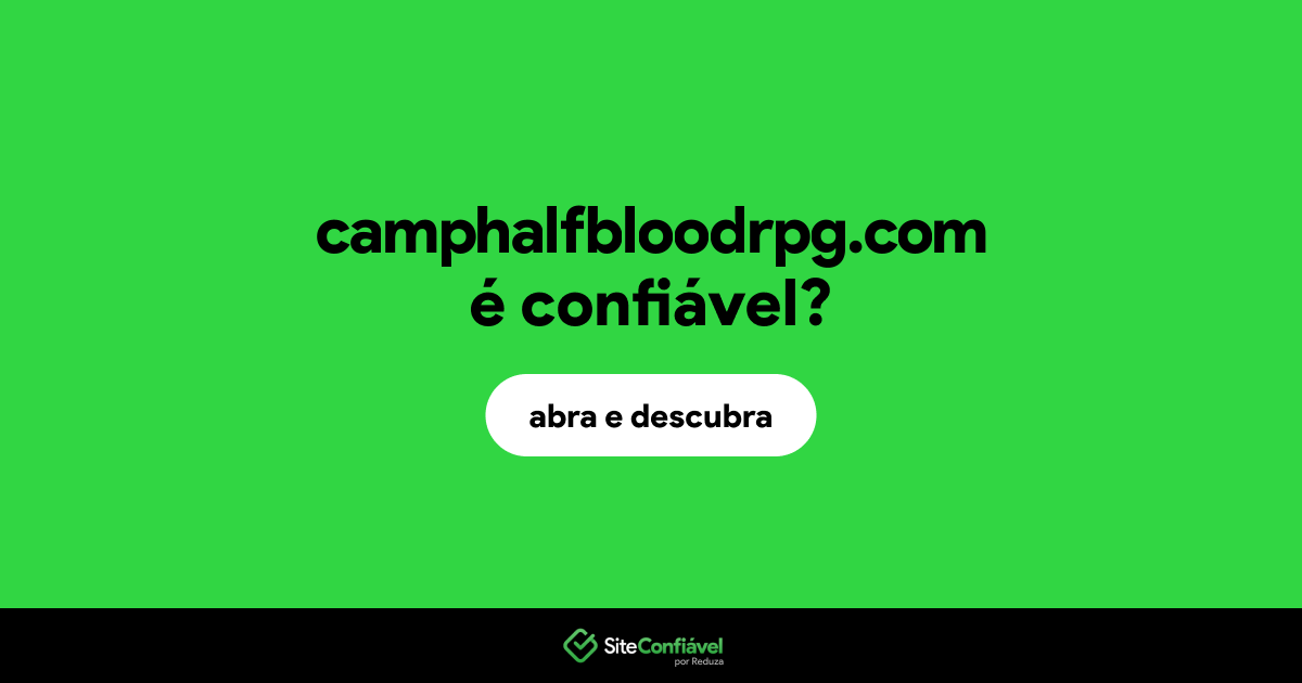 O site camphalfbloodrpg.com é confiável?