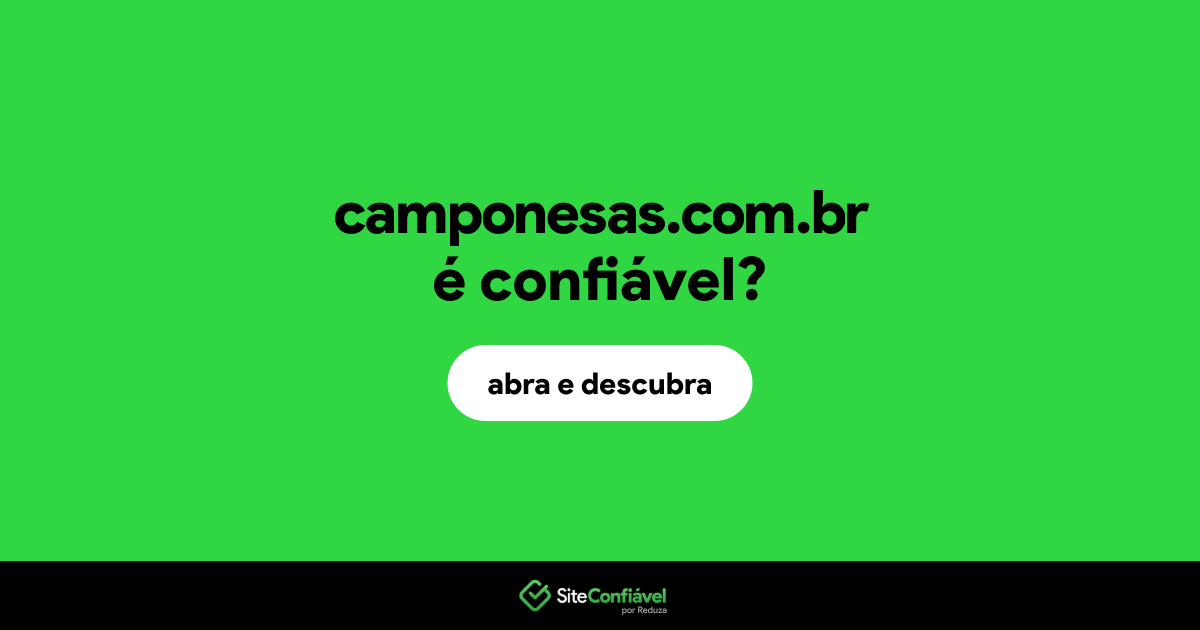 O site camponesas.com.br é confiável?