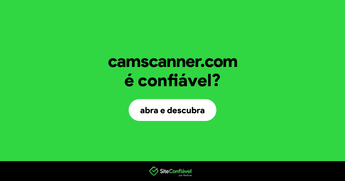 O site camscanner.com é confiável?