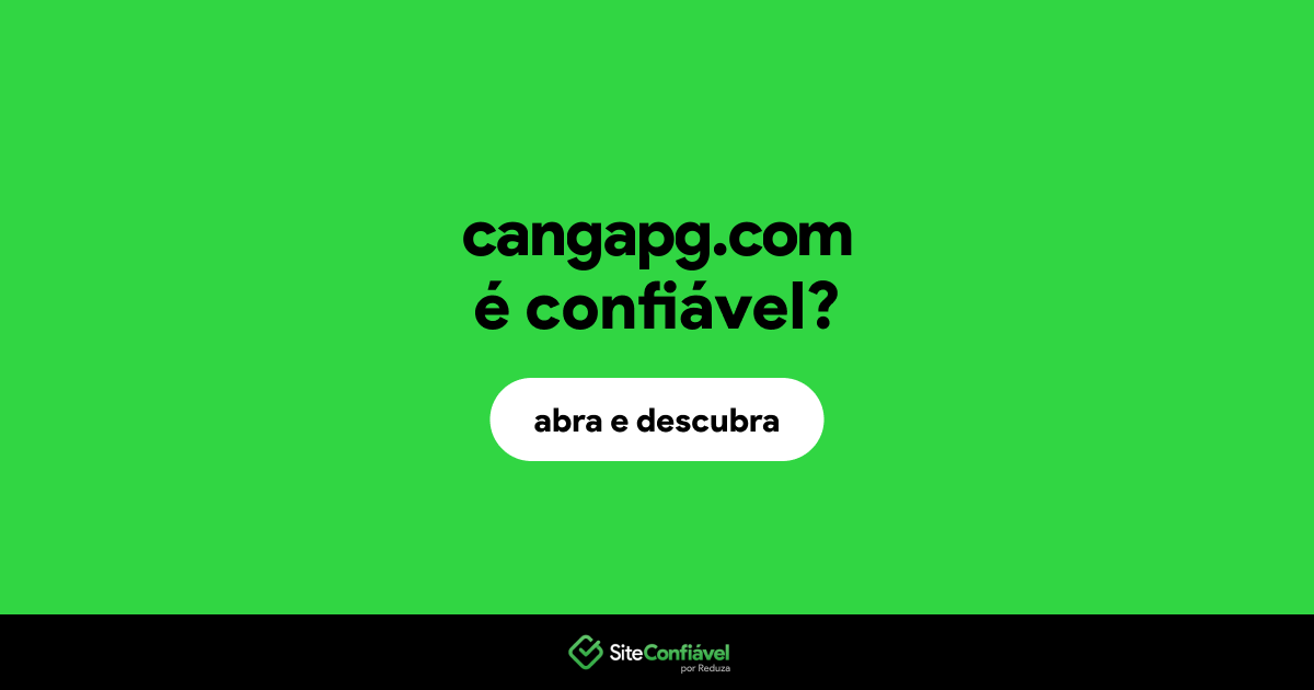 O site cangapg.com é confiável?