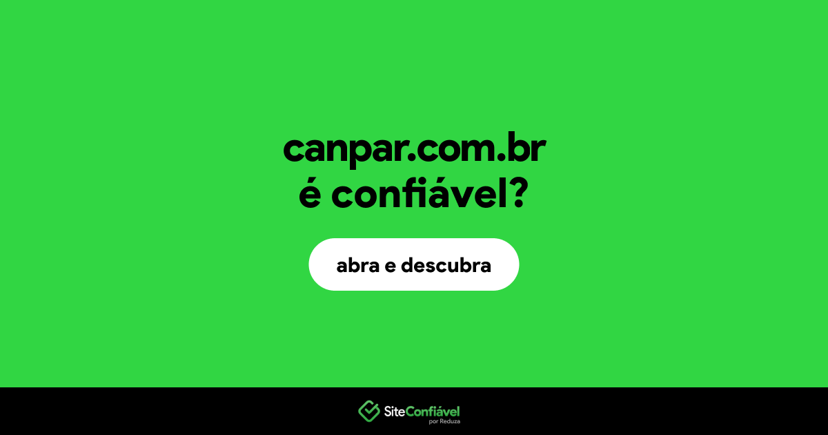 O site canpar.com.br é confiável?