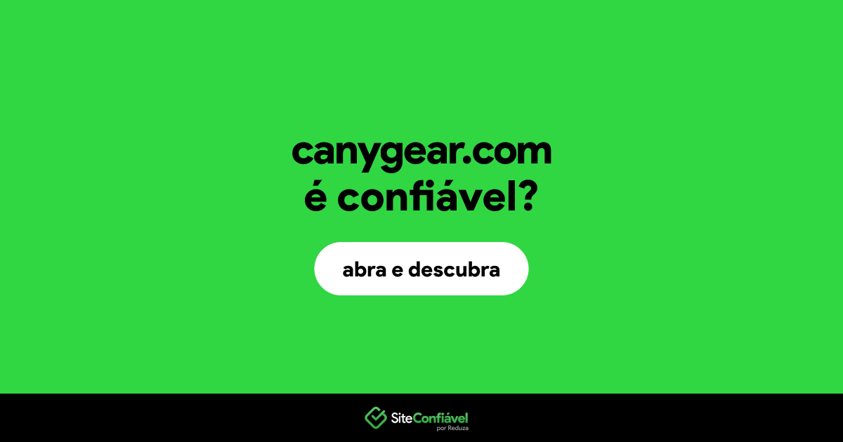 O site canygear.com é confiável?