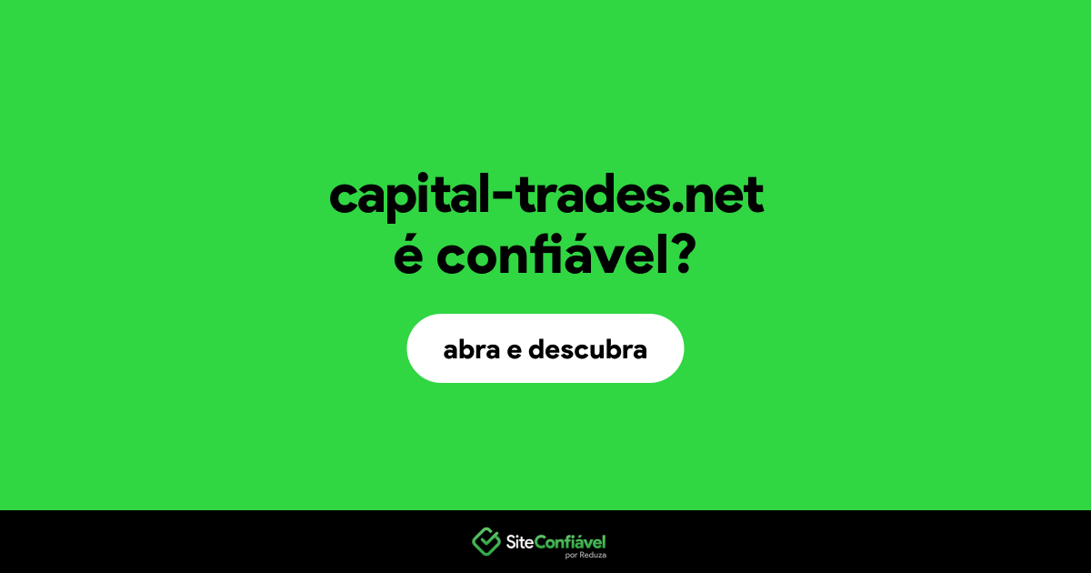 O site capital-trades.net é confiável?
