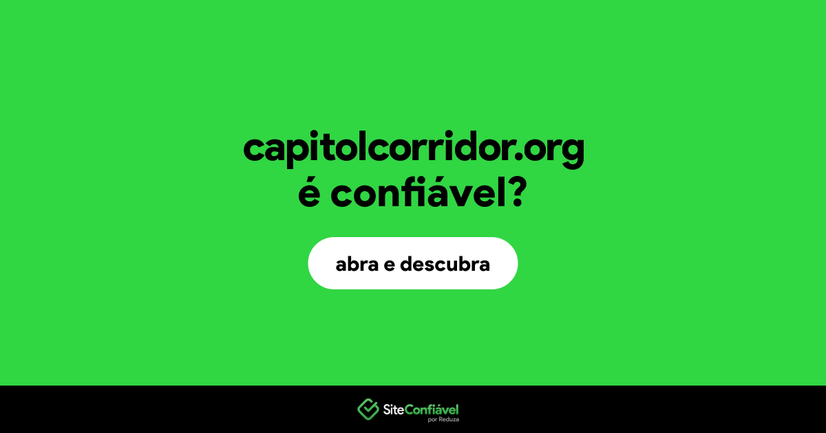 O site capitolcorridor.org é confiável?