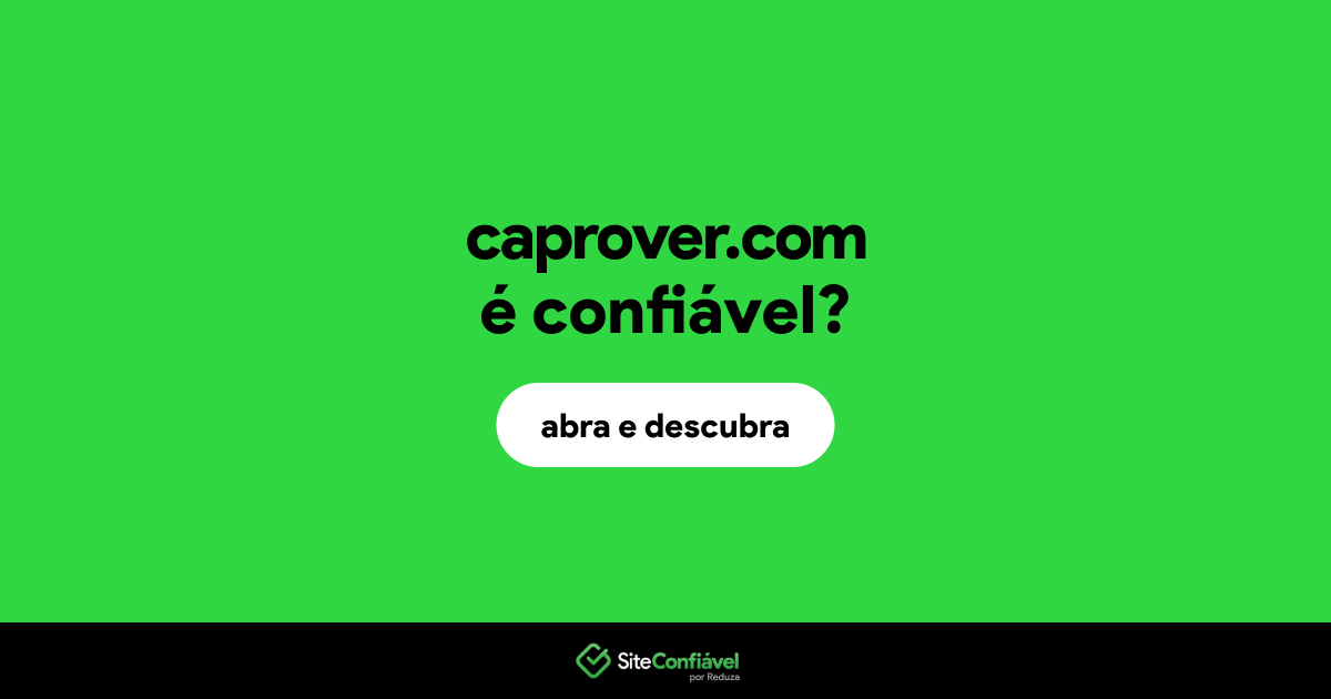 O site caprover.com é confiável?