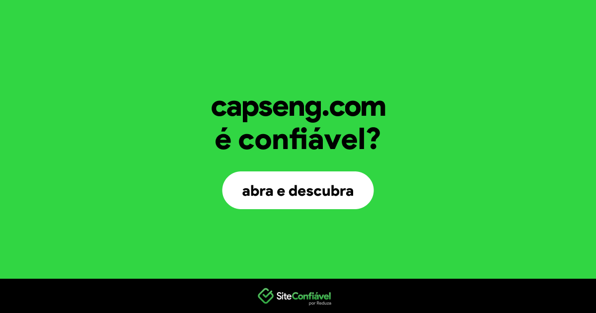 O site capseng.com é confiável?