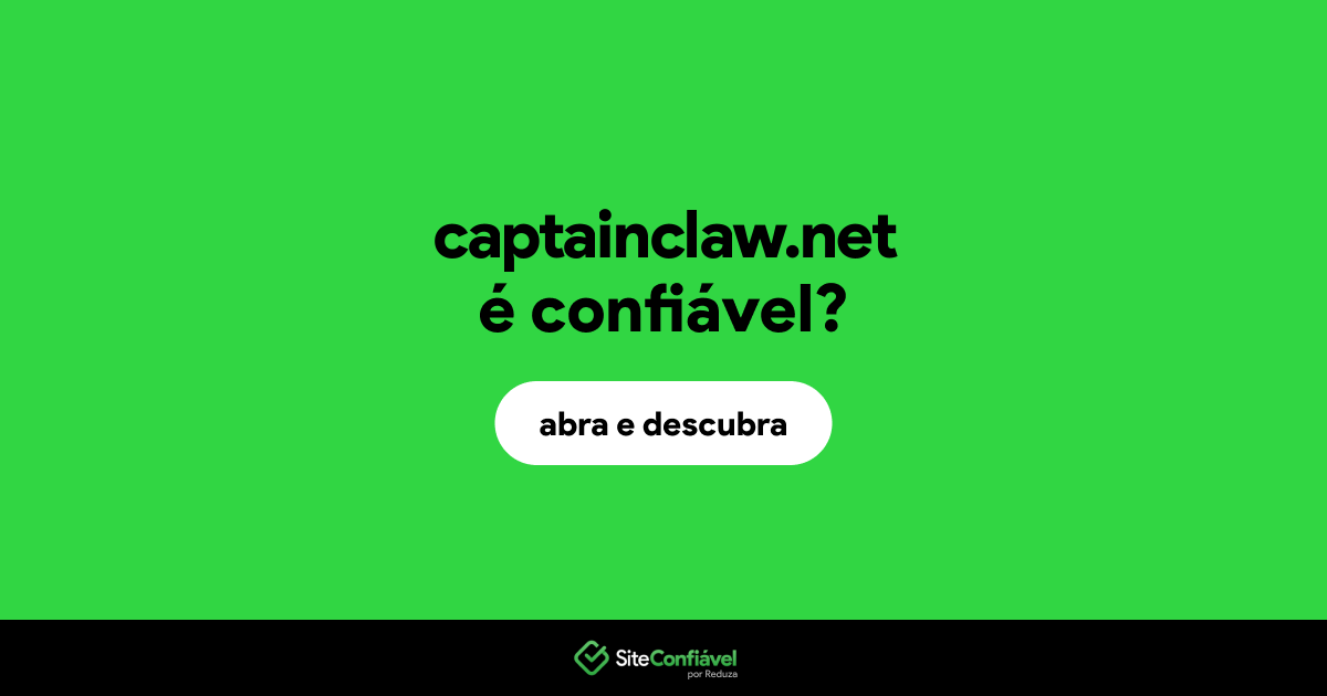 O site captainclaw.net é confiável?