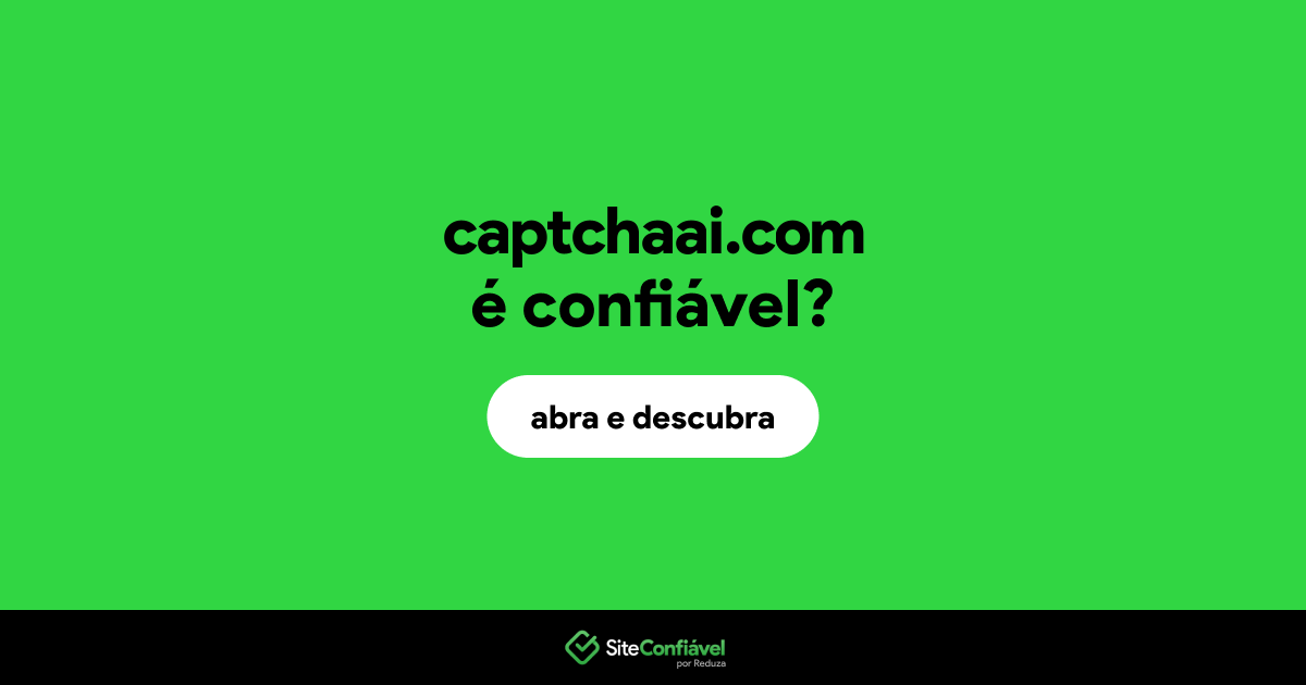 O site captchaai.com é confiável?