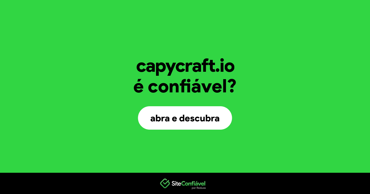 O site capycraft.io é confiável?