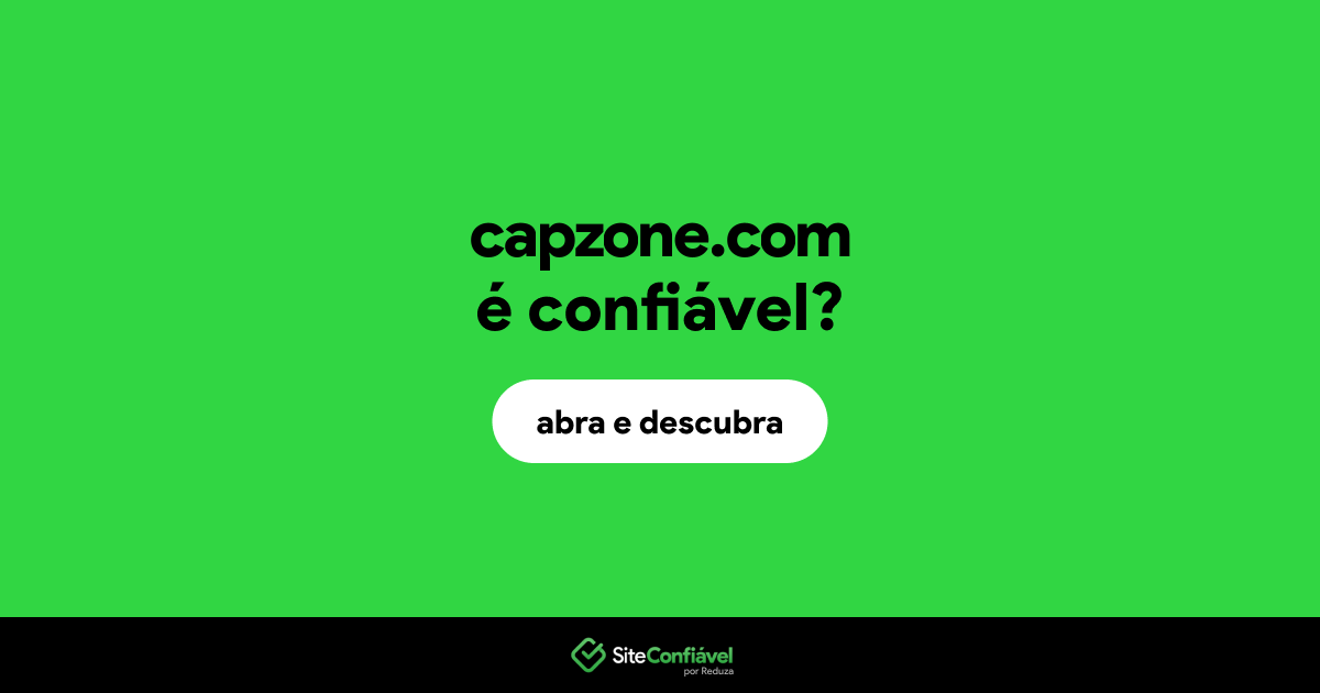 O site capzone.com é confiável?