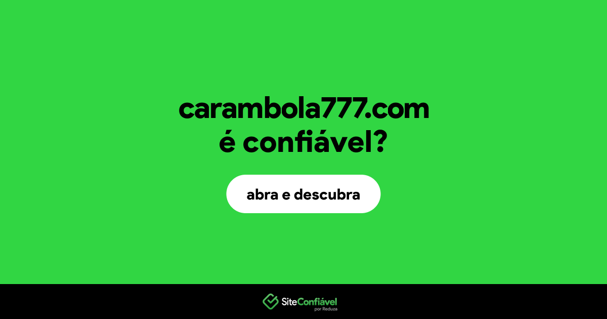 O site carambola777.com é confiável?