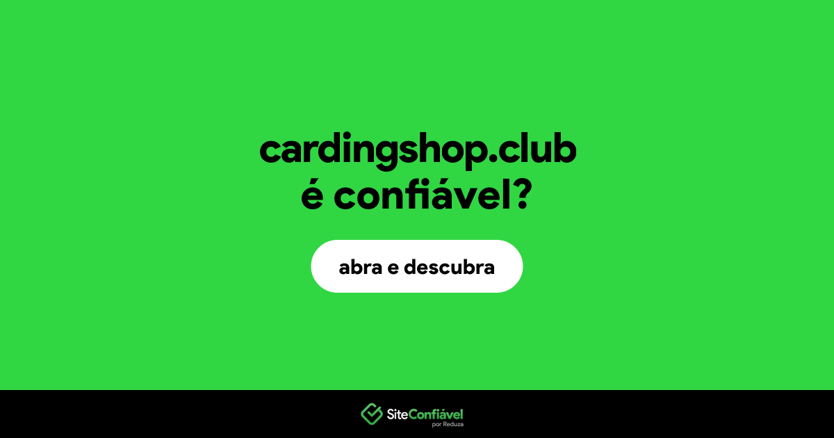 O site cardingshop.club é confiável?