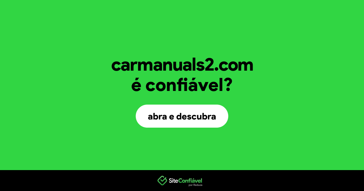 O site carmanuals2.com é confiável?