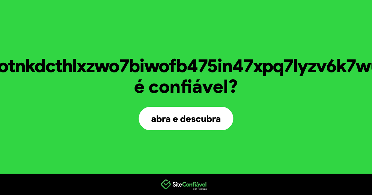 O site cashcowrwlfotnkdcthlxzwo7biwofb475in47xpq7lyzv6k7wusnvqd.onion é confiável?