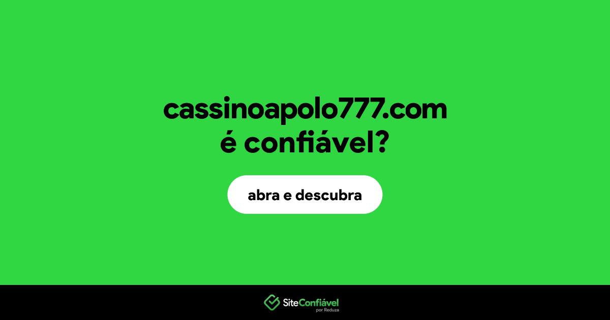 O site cassinoapolo777.com é confiável?