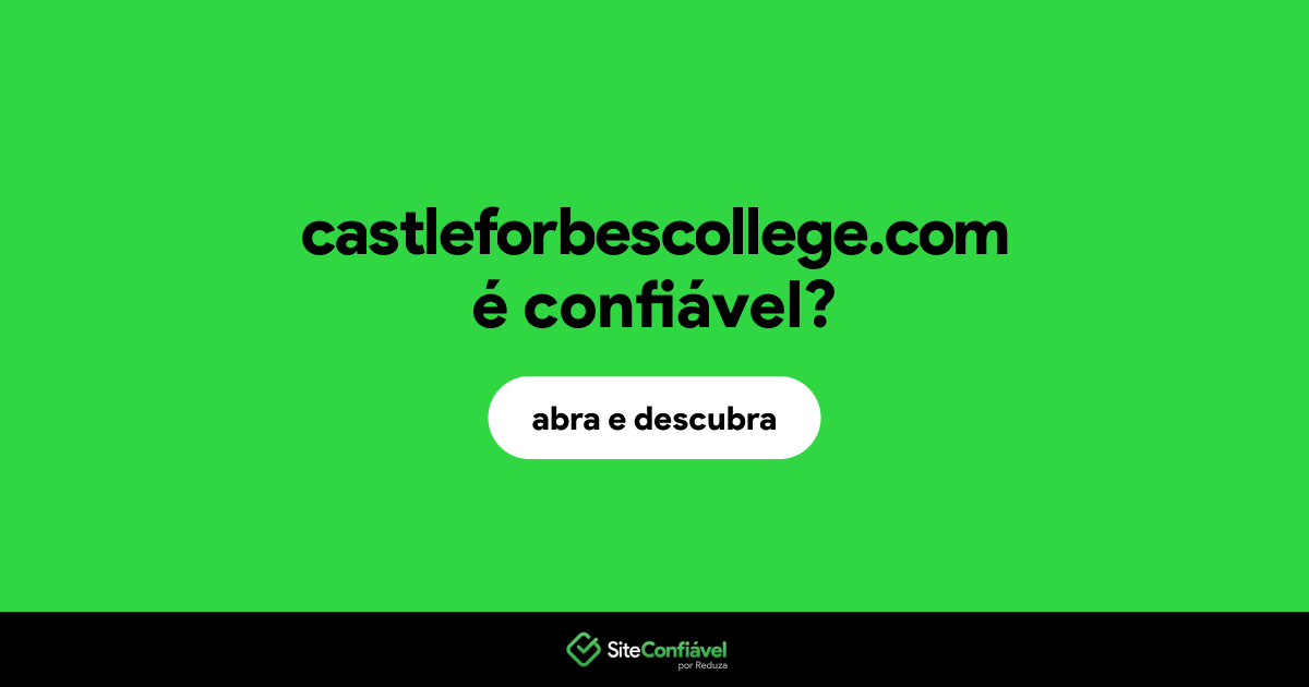 O site castleforbescollege.com é confiável?