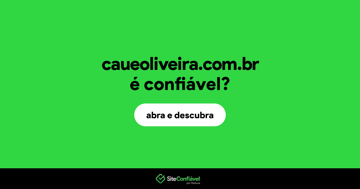 O site caueoliveira.com.br é confiável?