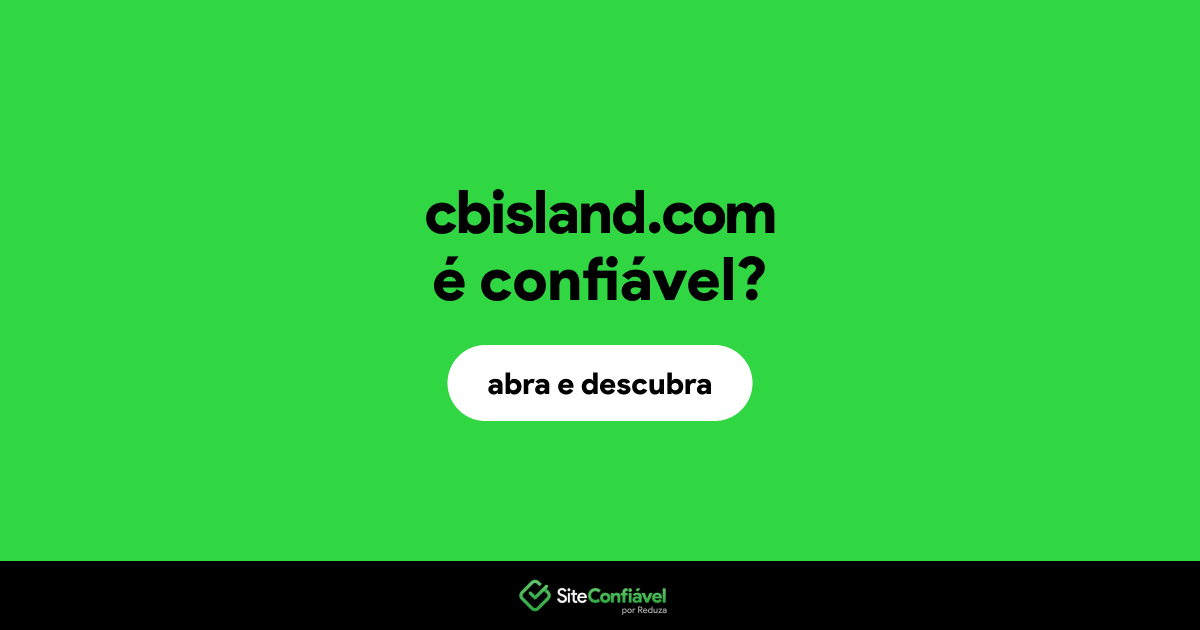 O site cbisland.com é confiável?